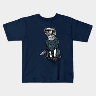 Dog Sweater Collection Blue Kids T-Shirt